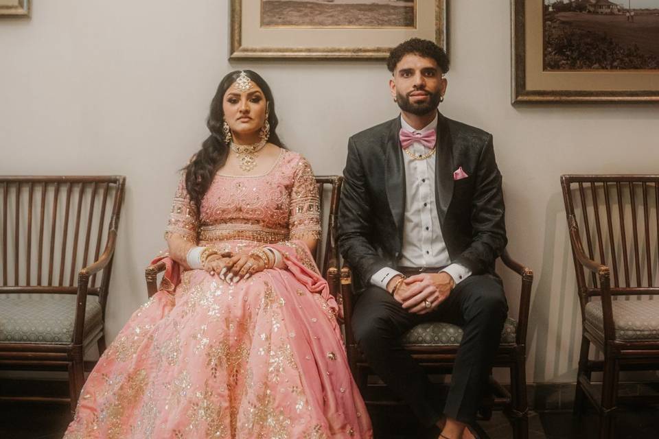 Reception couple portraits