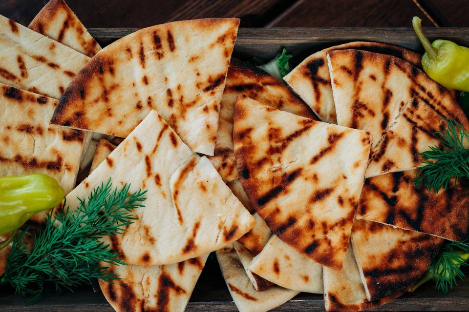 Grilled pita