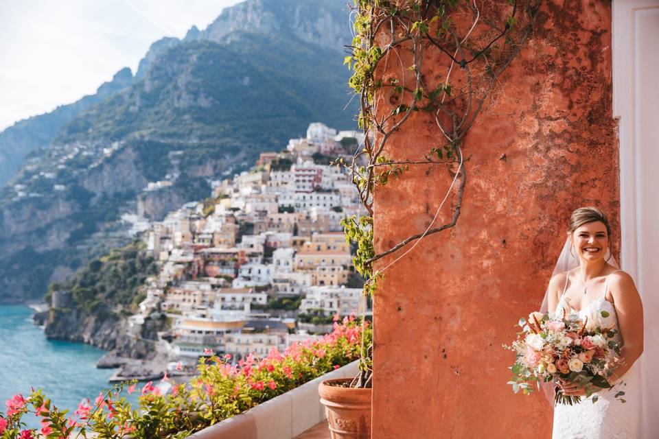 Romantic Positano wedding