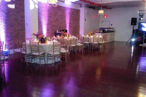 Reception set-up at Ariana Grande