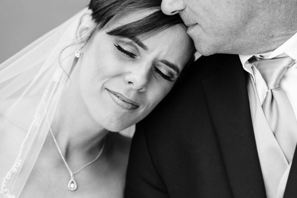 Bride and groom portrait