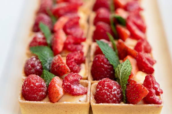 Fresh berry tarts