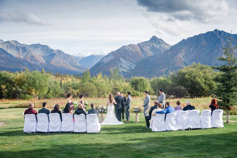 Ceremony on Lawn