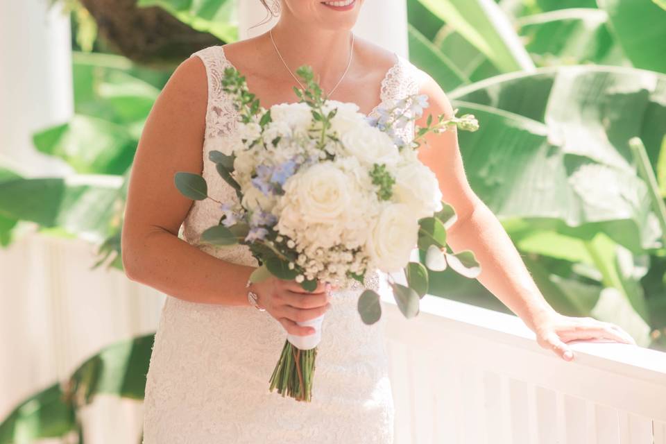 Natural bridal glam