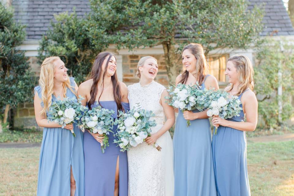 Bride and her bridal party