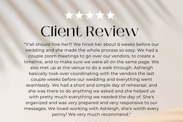Client Review