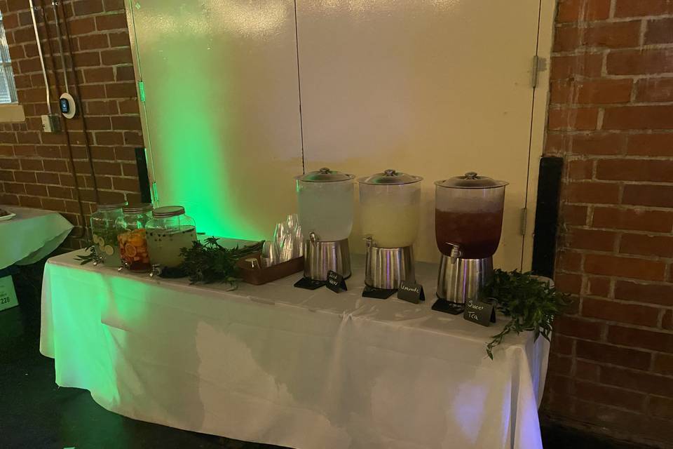 Drink Station Buffet Setup