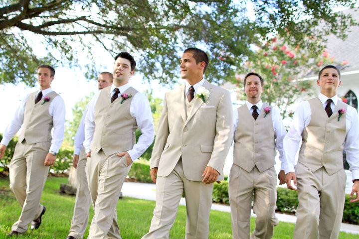 Groom and groomsmen