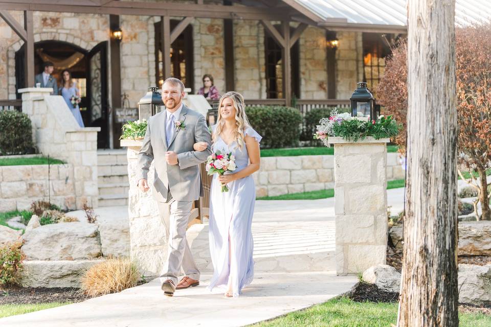 Pathway to the ceremony site