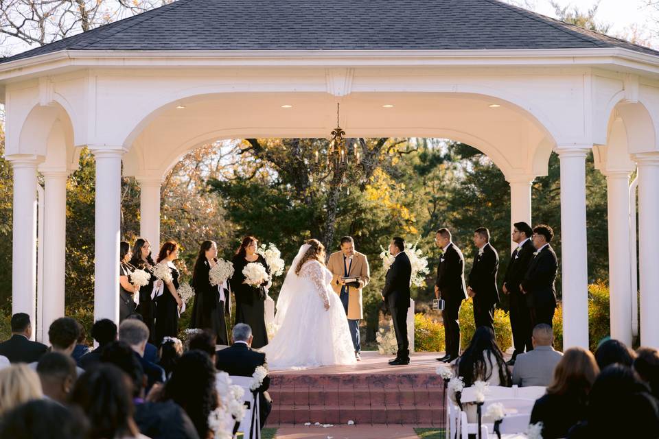 Outdoor ceremony site