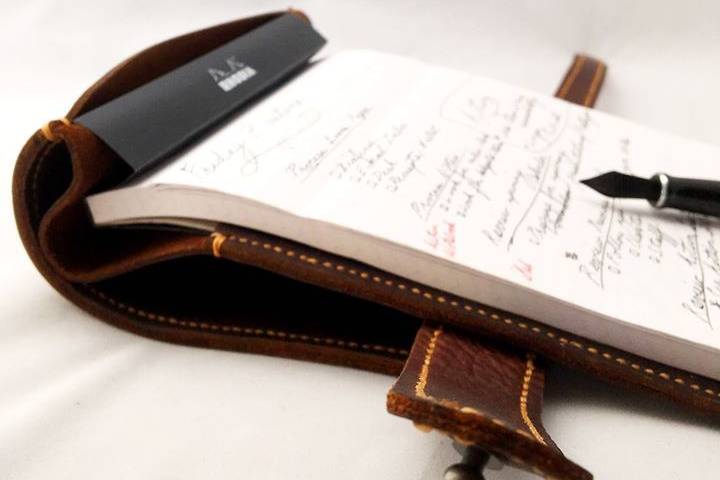 Notepad in leather