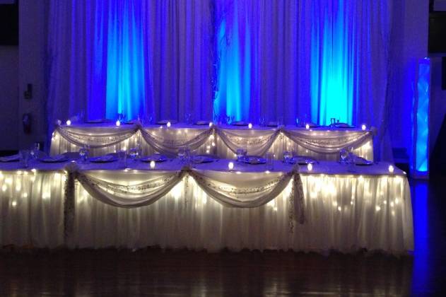 Our Up-Lighting w/ Backdrop
