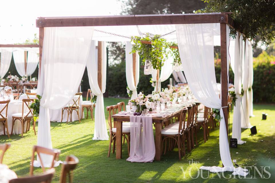 Reception cabanas