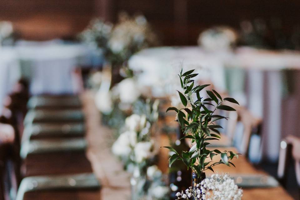 Honey brown tables