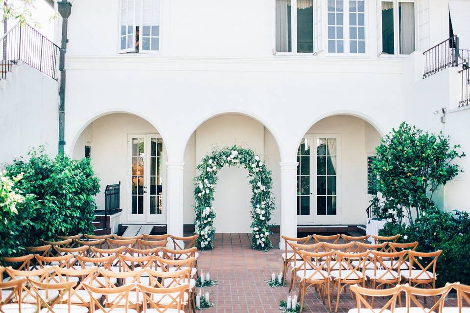 Honey brown chairs