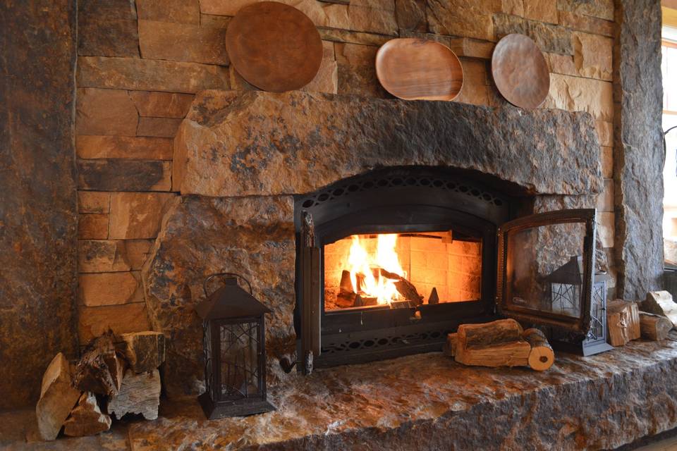 Elegant fireplace