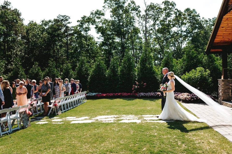 Bride and father of the bride