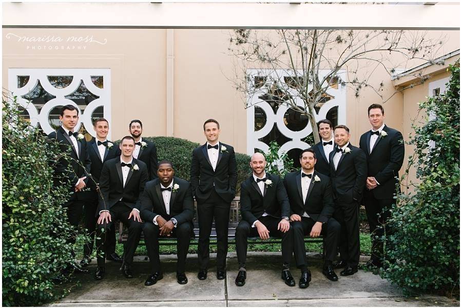 The groom with his groomsmen​