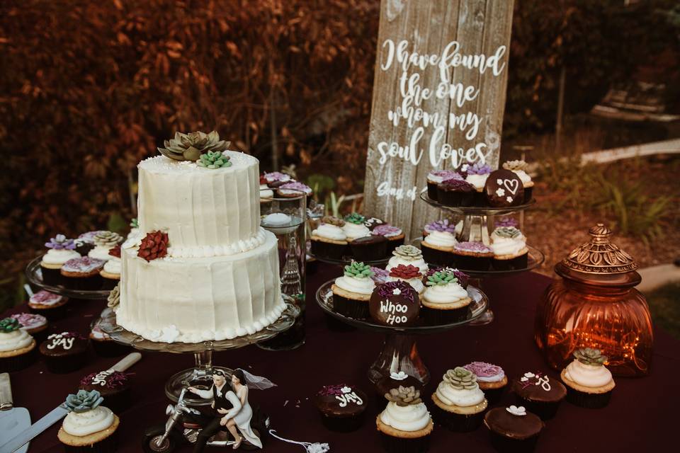 Delightful dessert table