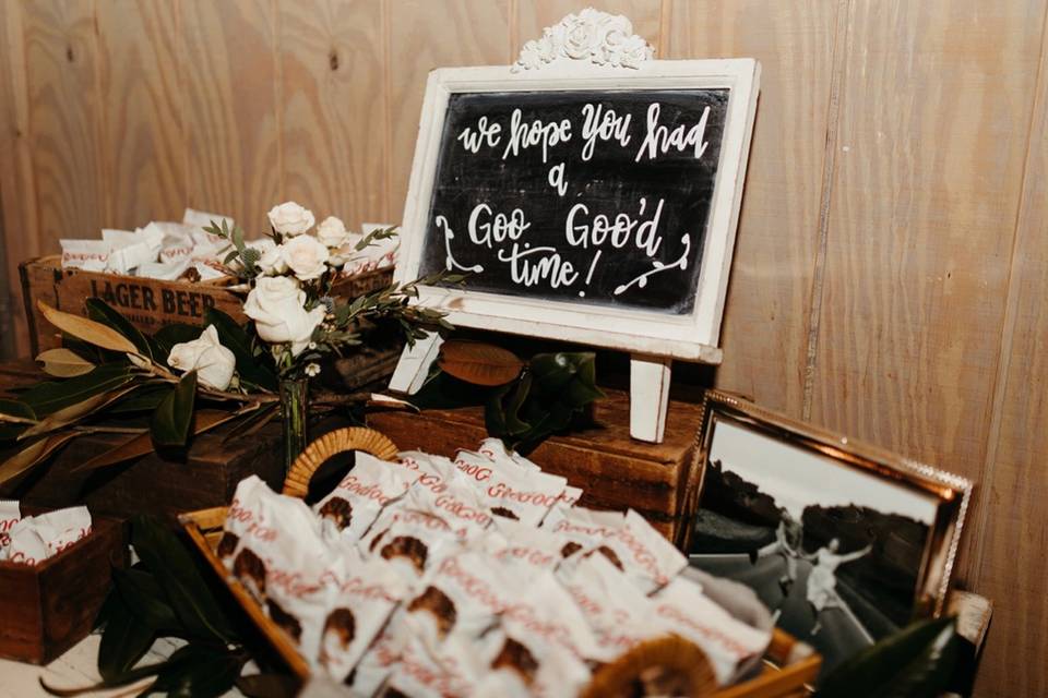 Wedding Favor Setup