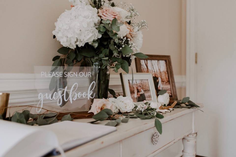 Guest Book Table