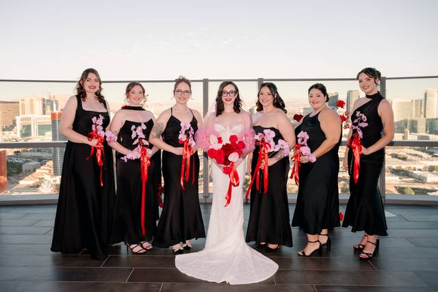 Bridal Party Las Vegas Rooftop