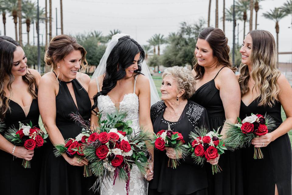 Grandma as Flower Girl