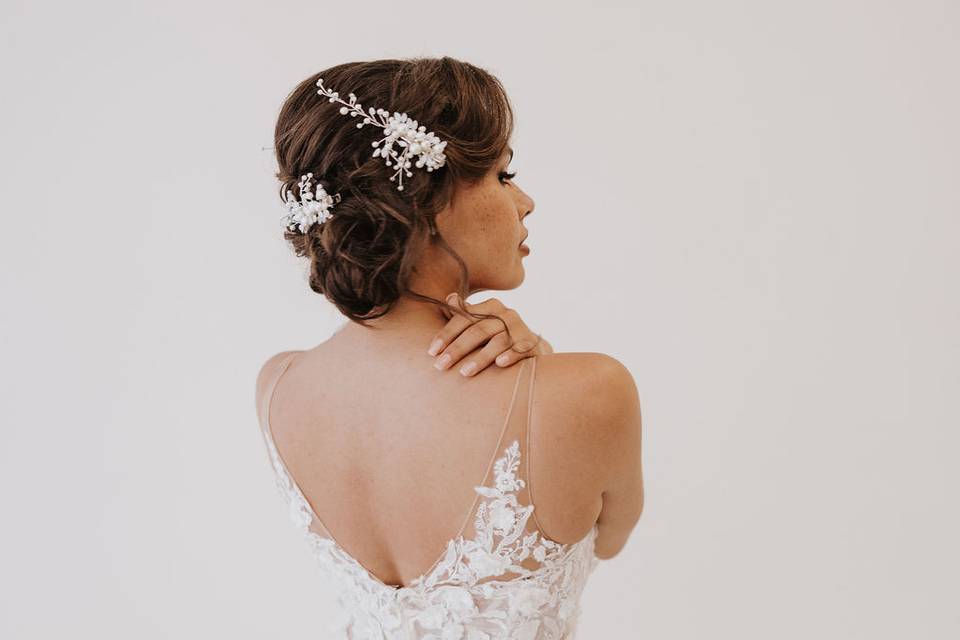 Low Messy Bun w/ Bling