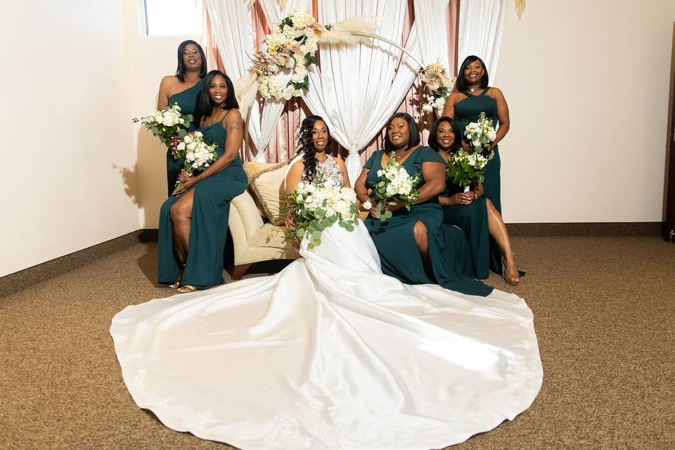African American Bridal Party