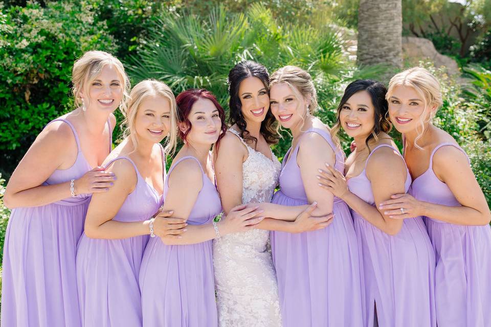 Bridal Party Half-up/Half-down