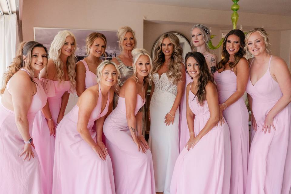 Bridal Party in Pink