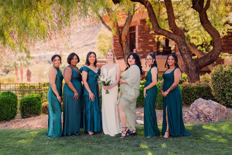 Bridal Party Spring Colors