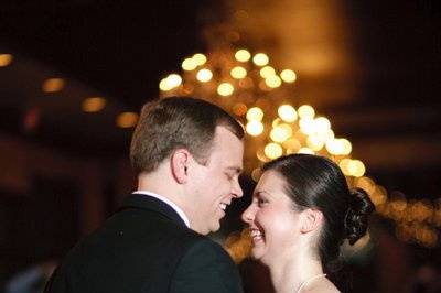 Newlyweds on the dance floor