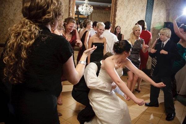 Newlyweds on the dance floor