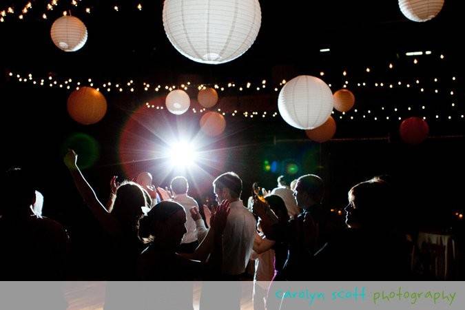 Reception party lighting