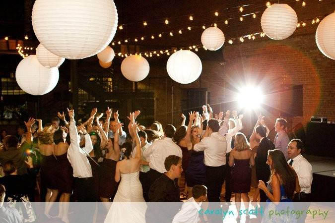 Newlyweds' first dance