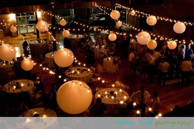 String lights and lanterns