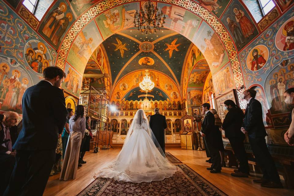 Orthodox church ceremony