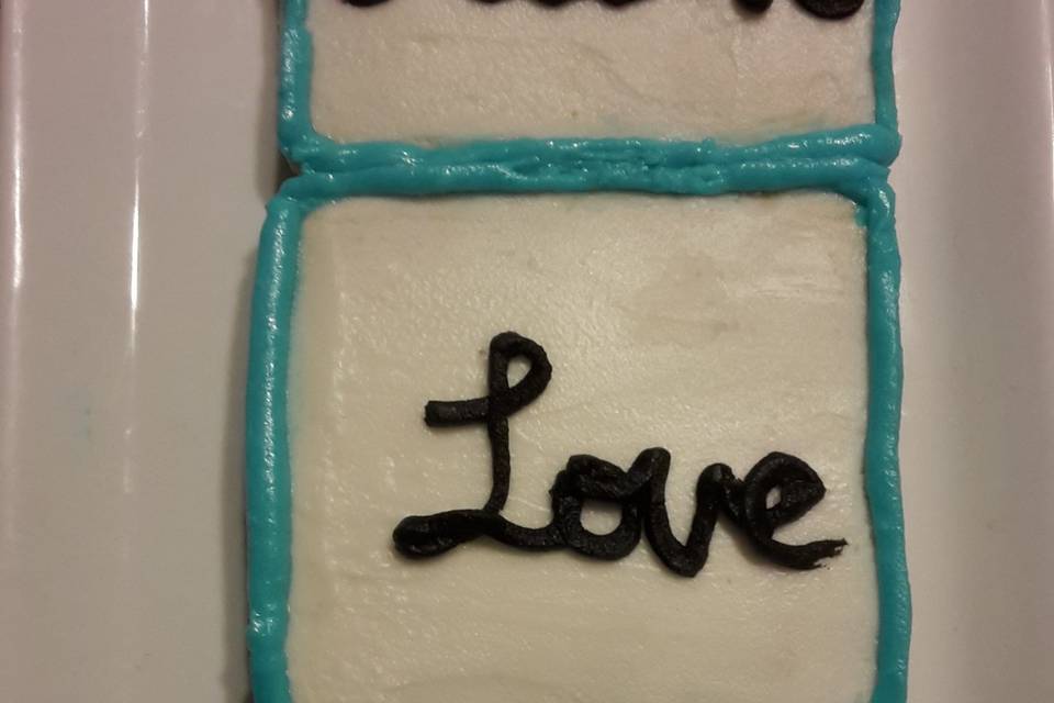 Sugar Cookies with Buttercream Design