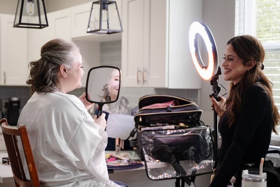 Bridal makeup reveal