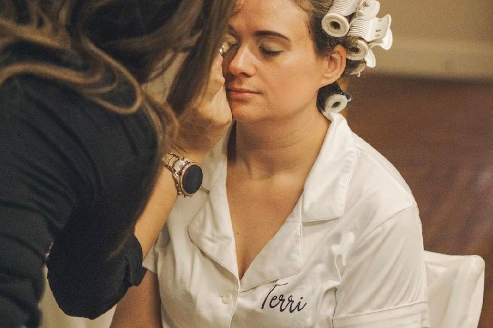 Pampering a bride