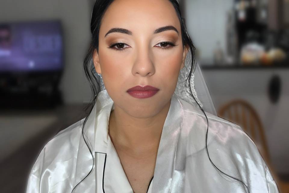 Full glam bridal makeup