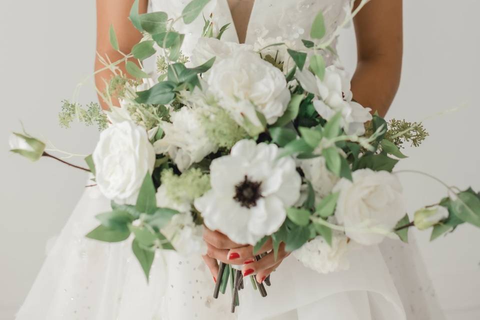 Mason bridal bouquet