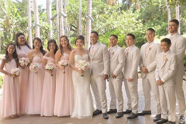 Gather and Gown bridal party