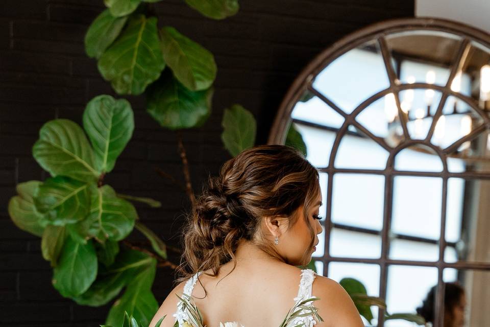 Messy updo