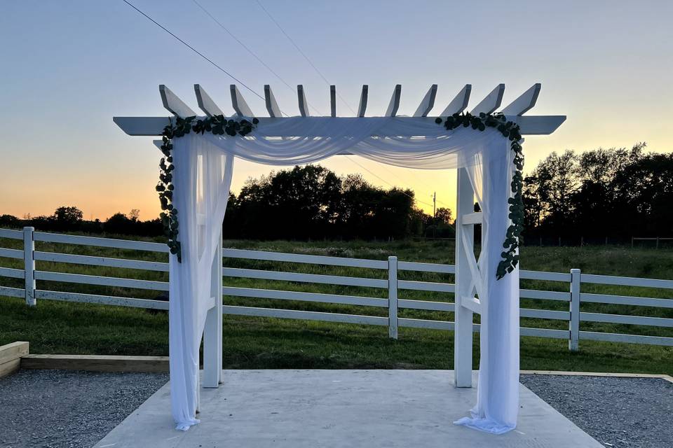 Our custom built altar