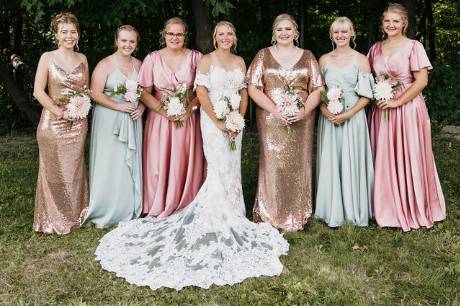 The bridal party