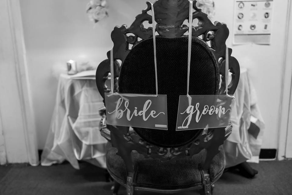 Bride and Groom seat