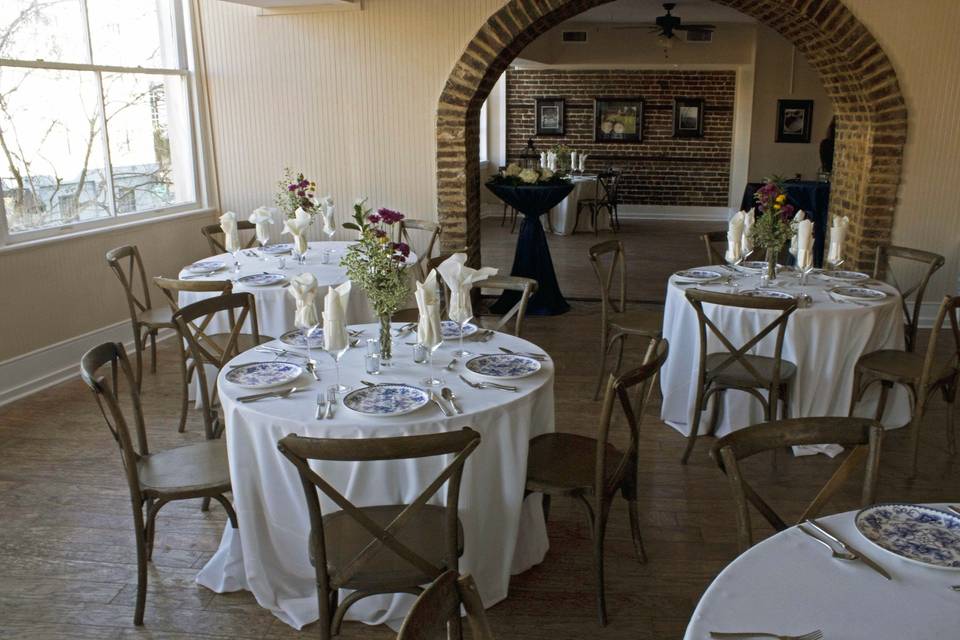 Wedding reception area