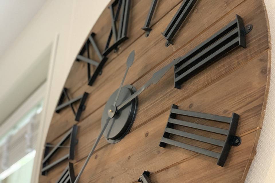 Rustic clock